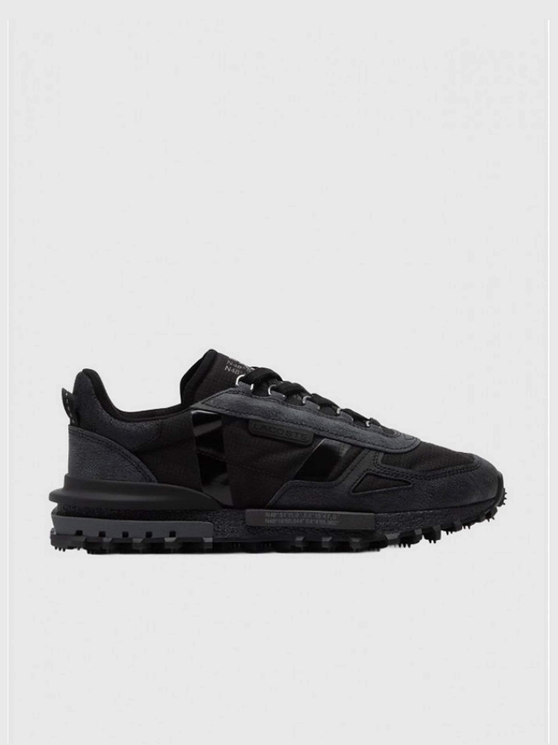 Tenis Hombre Negro Lacoste