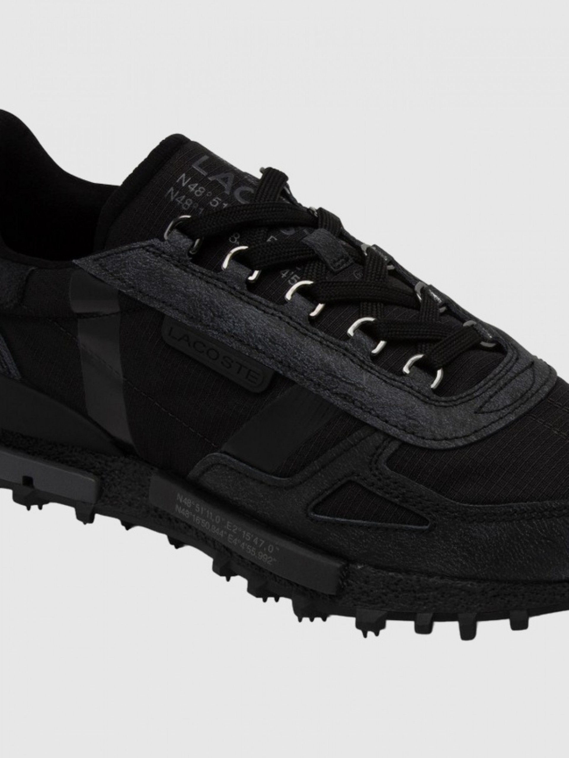 Tenis Hombre Negro Lacoste