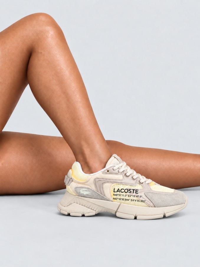 Tenis Mujer Crema Lacoste