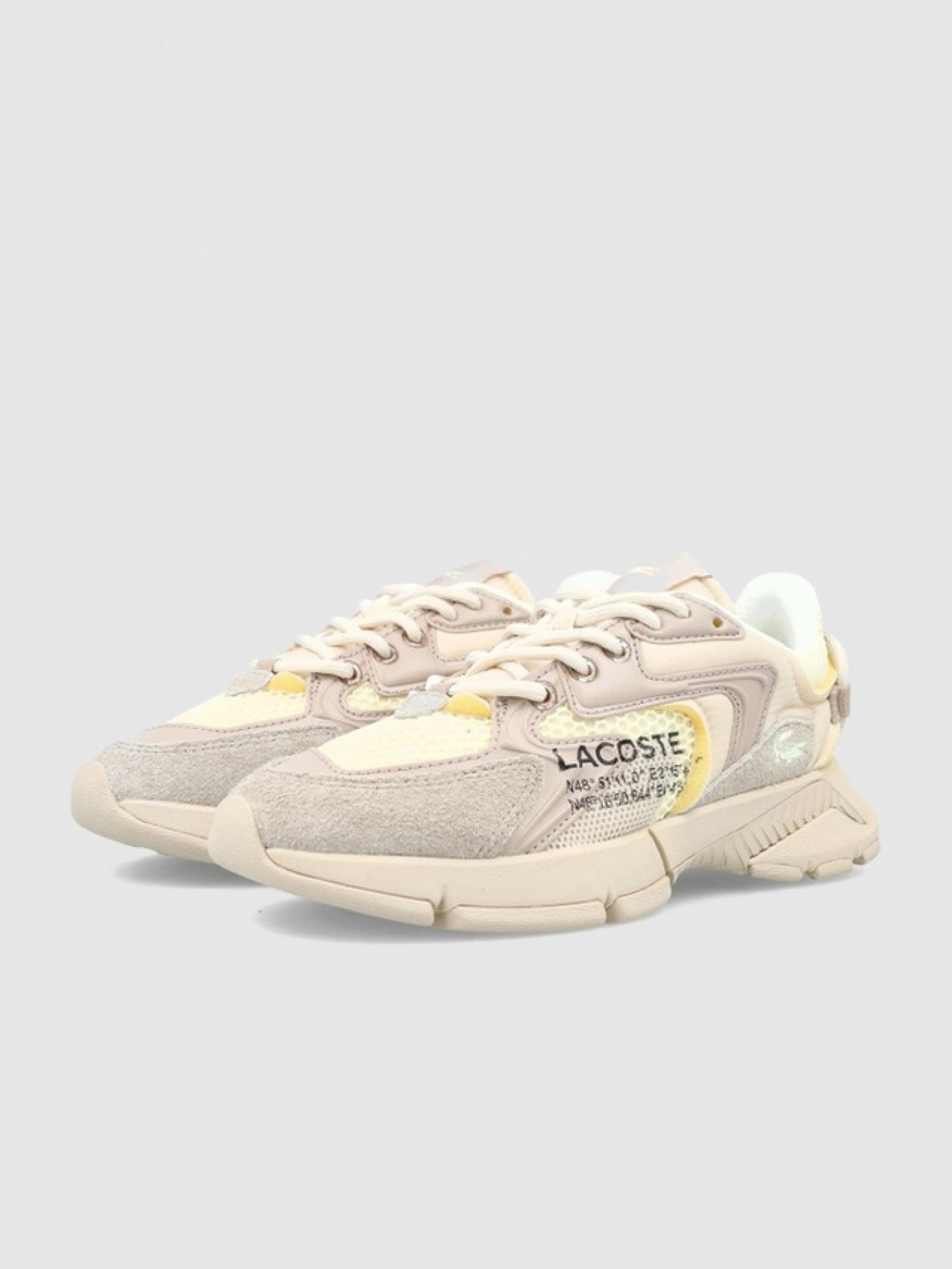 Tenis Mujer Crema Lacoste