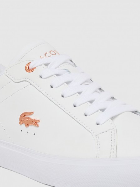 Sapatilha Lacoste Mulher Womens Powercourt Sneakers Blush Pack