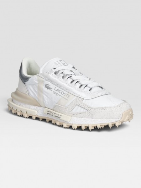 Sapatilha Lacoste Mulher Womens Elite Active Silver & Cream Pack Sneakers