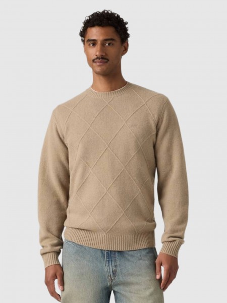 Sueter Hombre Beige Levis