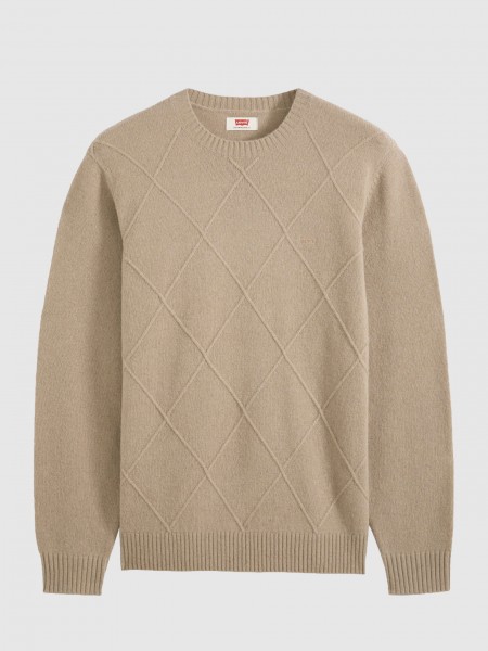 Pullover Man Beige Levis Pullover Man Beige Levis