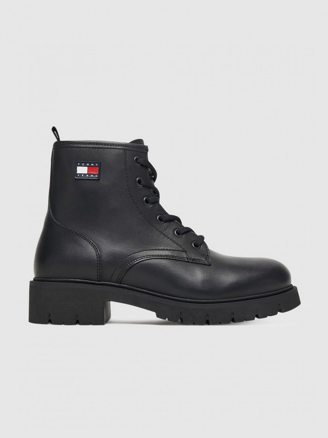 Boots Woman Black Tommy Jeans
