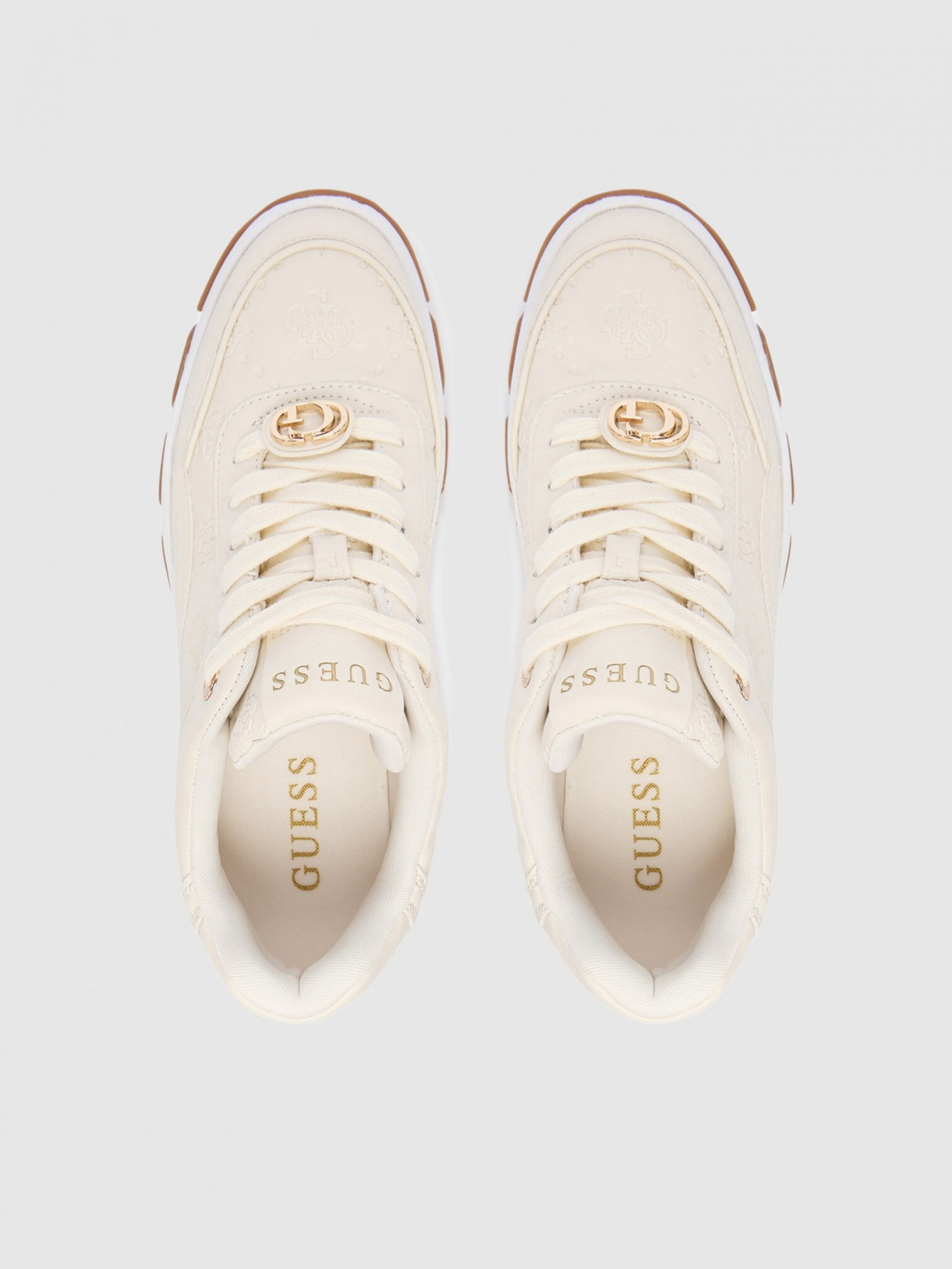 Tenis Mujer Beige Guess