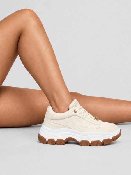 Tenis Mujer Beige Guess Tenis Mujer Beige Guess
