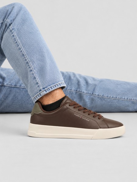 Sapatilha Tommy Hilfiger Homem Th Court Lth Detail Ess
