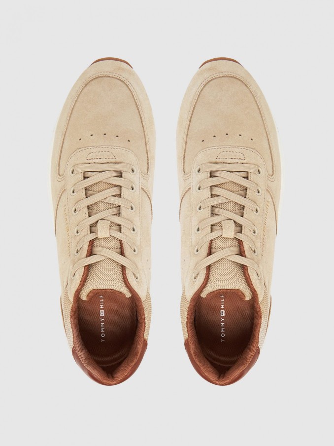 Tenis Hombre Castaño Claro Tommy Jeans