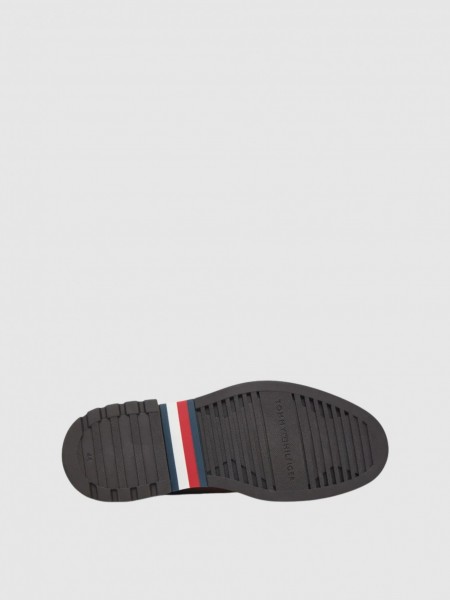 Bota Tommy Hilfiger Homem Corporate Casual Suede Chelsea