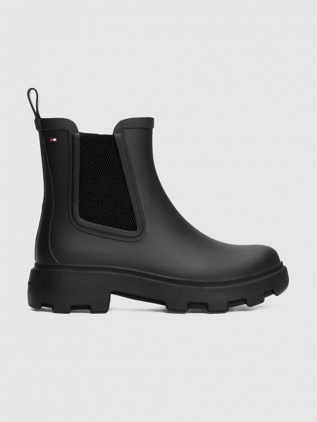 Botas Mujer Negro Tommy Jeans