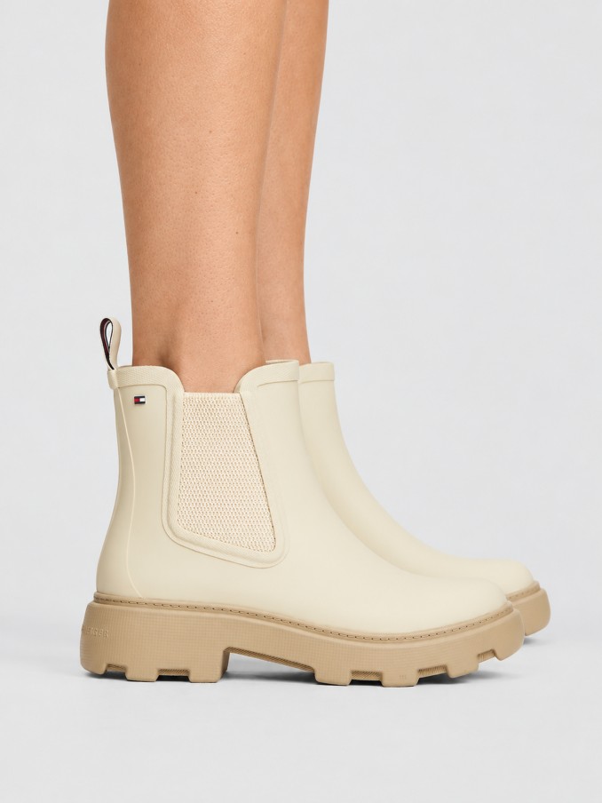 Boots Woman Beige Tommy Jeans