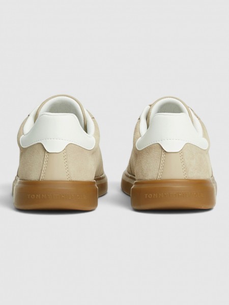 Sapatilha Tommy Hilfiger Mulher Th Icon Court Light Suede