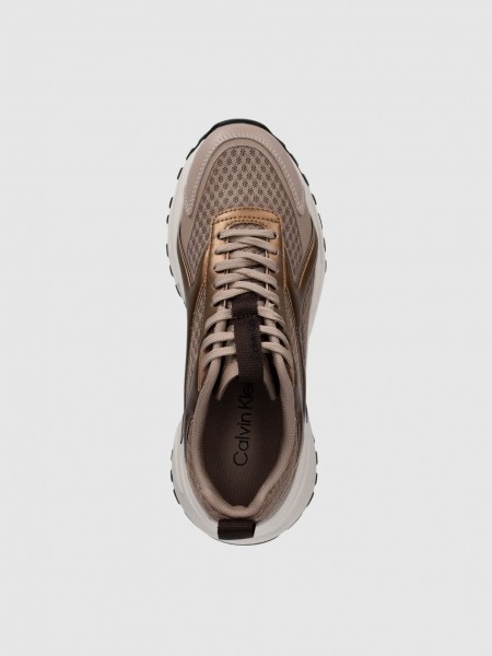 Sapatilha Calvin Klein  Mulher Hike Run Ckstripe Mesh Met