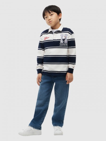 Polo Tommy Hilfiger Menino Peanuts Rugby Polo Ls Polo Tommy Hilfiger Menino Peanuts Rugby Polo Ls