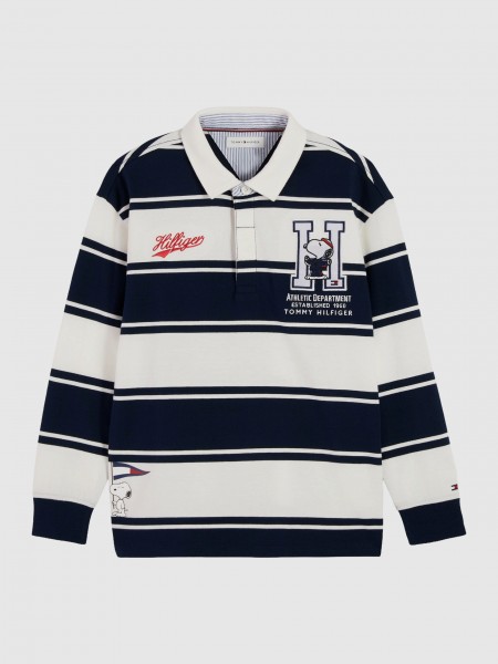 Polo Tommy Hilfiger Menino Peanuts Rugby Polo Ls Polo Tommy Hilfiger Menino Peanuts Rugby Polo Ls