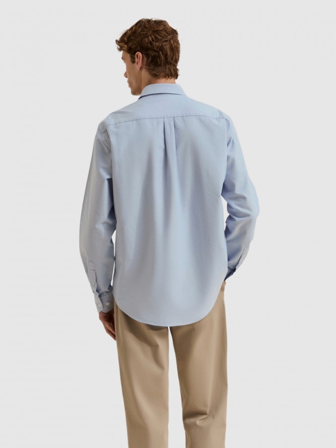 Camisa Hombre Azul Claro Lion Of Porches