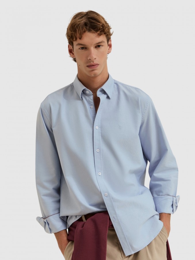 Camisa Hombre Azul Claro Lion Of Porches
