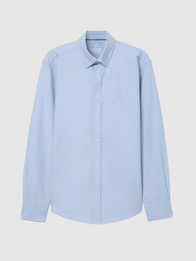Camisa Hombre Azul Claro Lion Of Porches