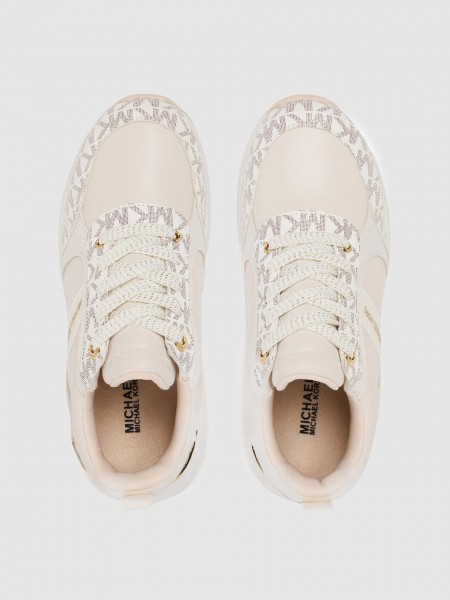 Tenis Ni�a Crema Michael Kors