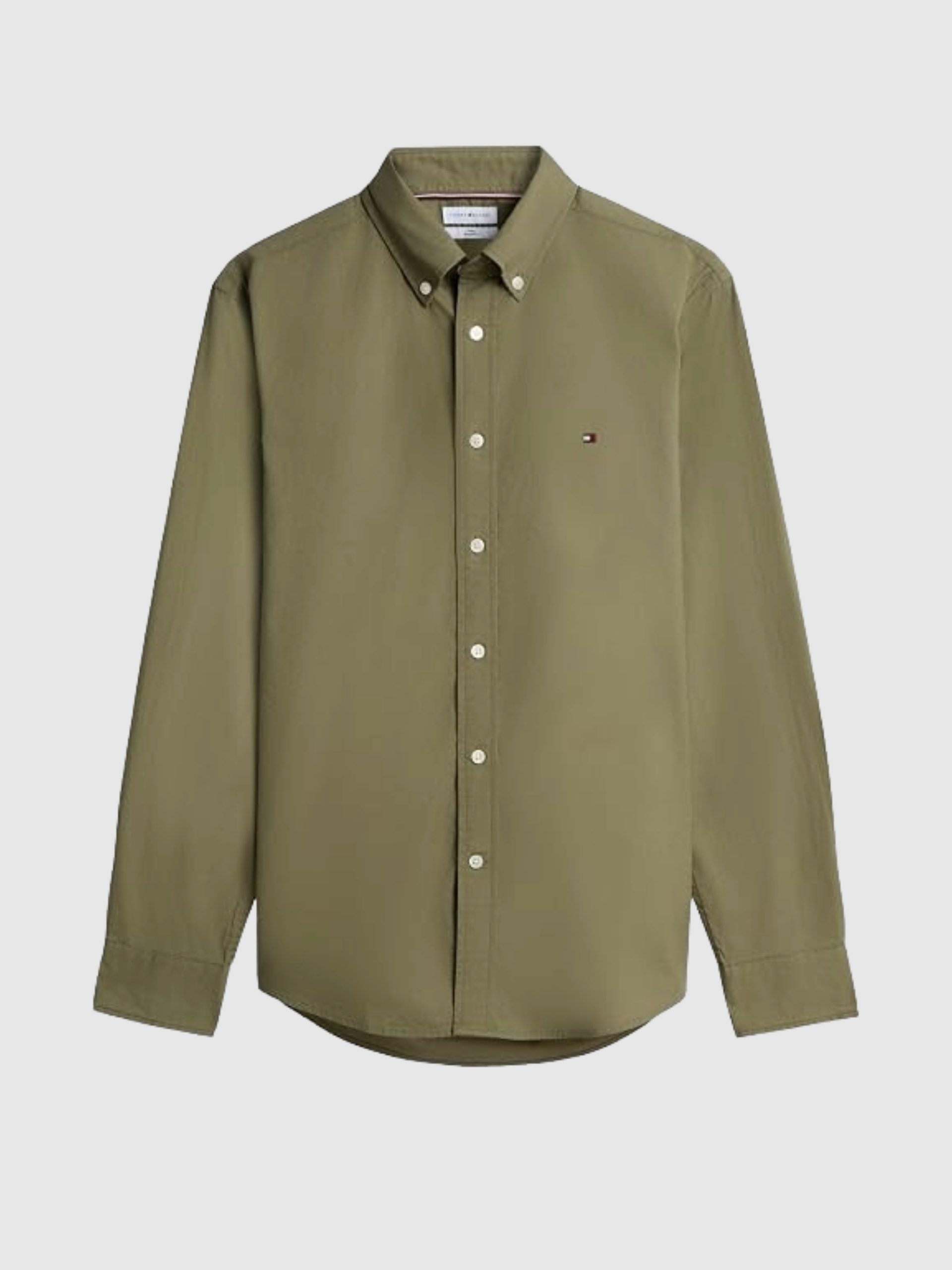 Camisa Tommy Hilfiger Homem Flex Poplin Solid Rf Shirt