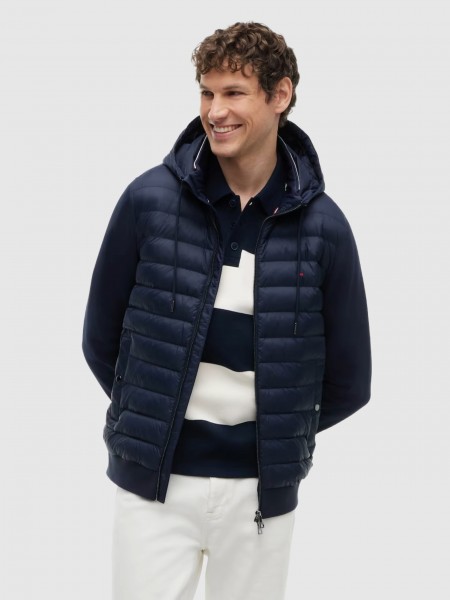 Casaco Tommy Hilfiger Homem Mix Media Rwb Reg Hooded Zt