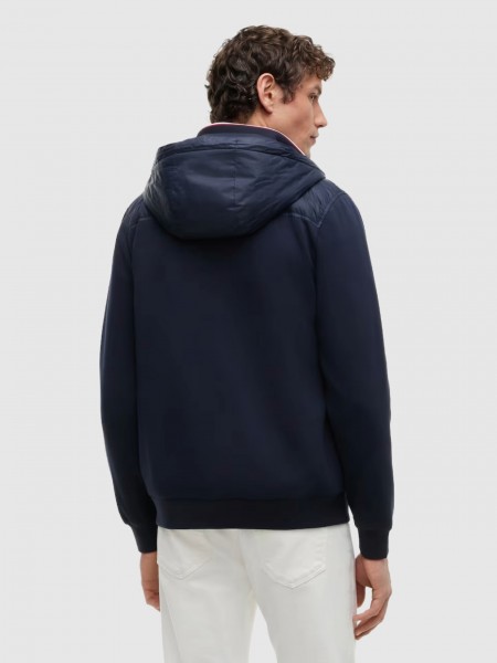 Casaco Tommy Hilfiger Homem Mix Media Rwb Reg Hooded Zt