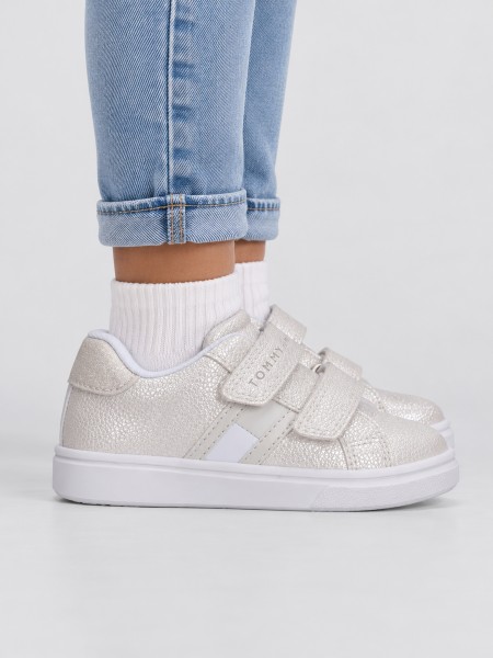 Sapatilha Tommy Hilfiger Menina Flag Low Cut Velcro Sneaker