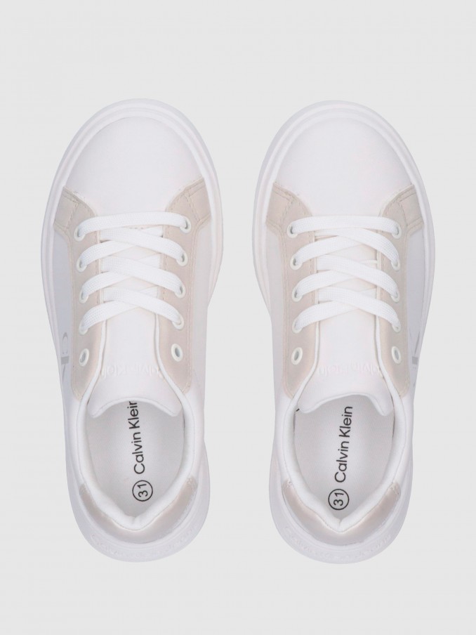 Tenis Niña Blanco Calvin Klein