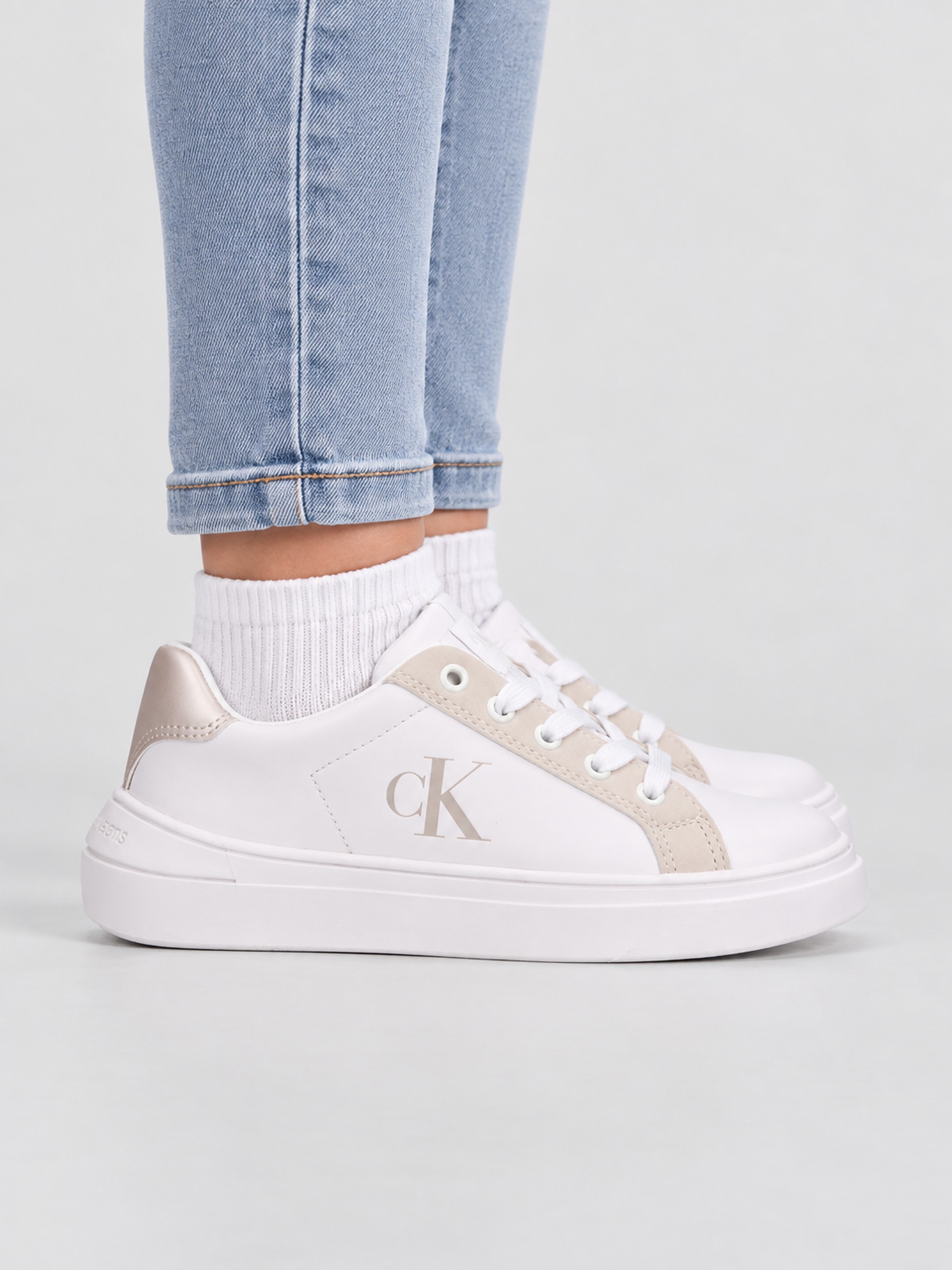 Tenis Niña Blanco Calvin Klein
