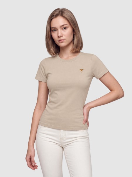 Camiseta Mujer Beige Guess Underwear
