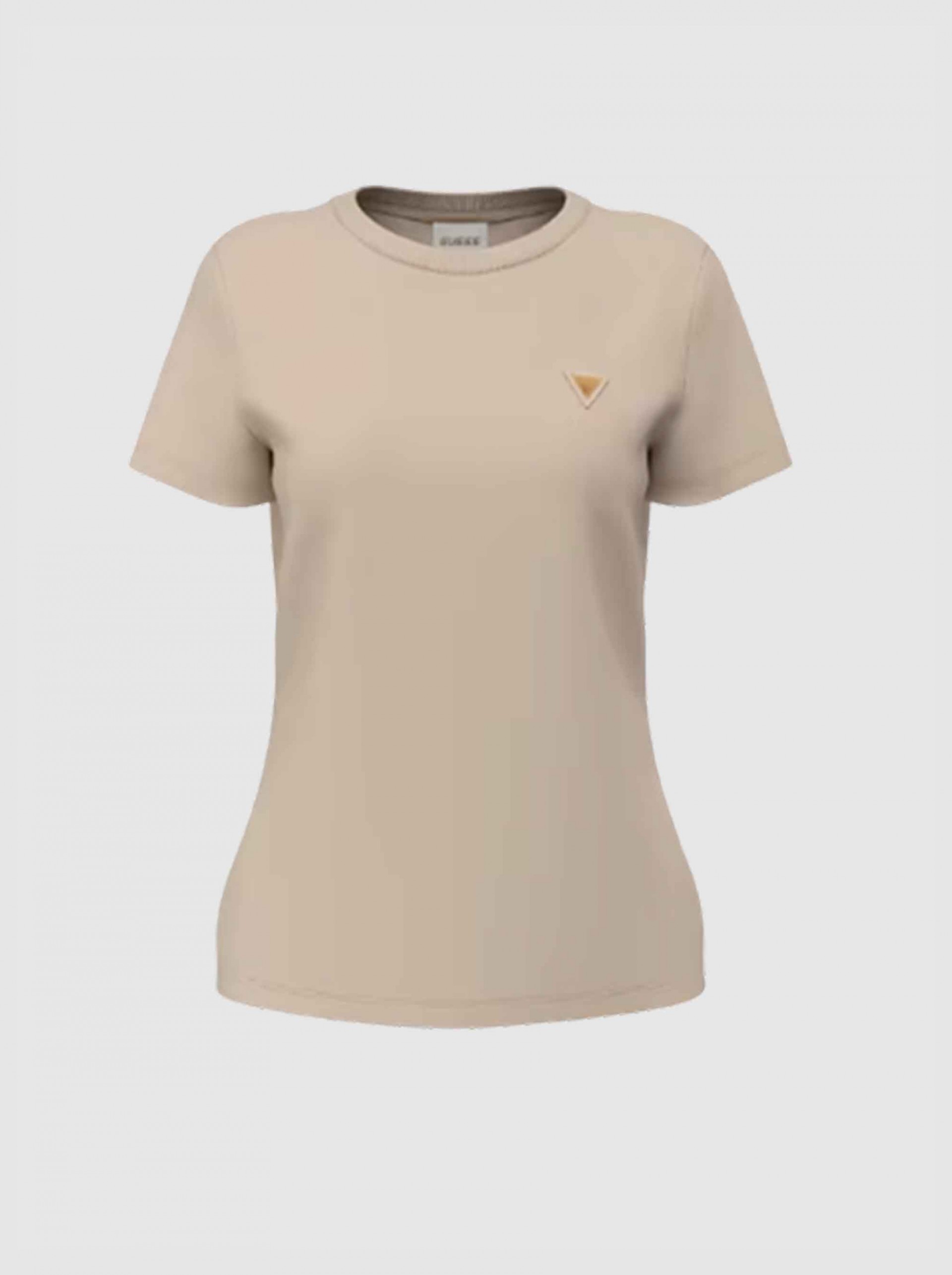 Camiseta Mujer Beige Guess Underwear