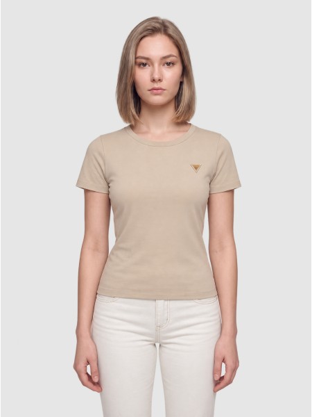 Camiseta Mujer Beige Guess Underwear