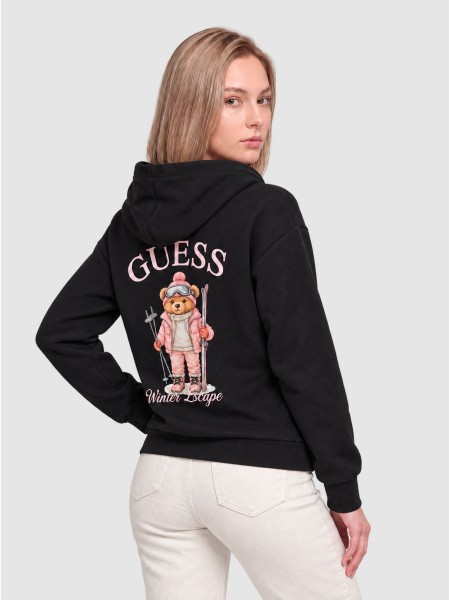 Sweatshirt Guess Mulher Fabrizia Hoodie Sweatshirt