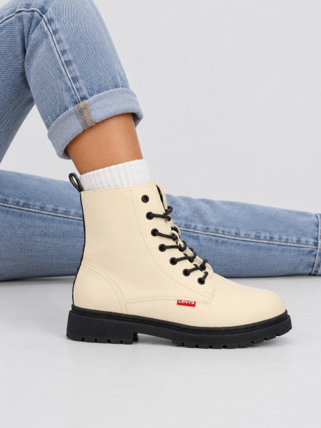 Botas Niña Blanco Levis Botas Niña Blanco Levis