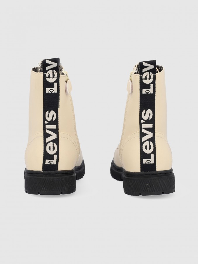 Botas Ni�a Blanco Levis