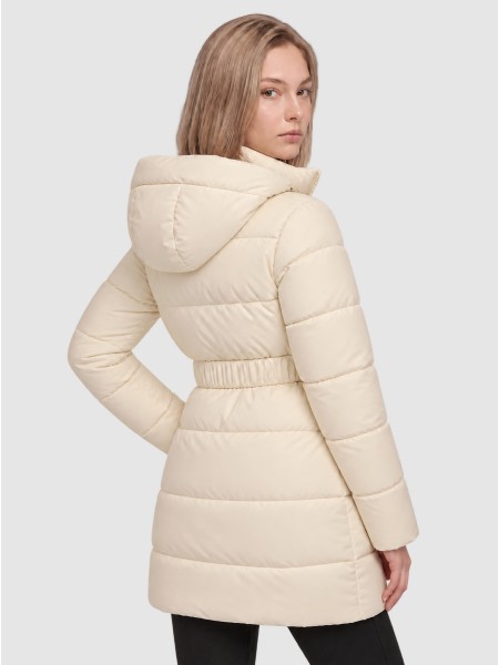 Kispo Guess Mulher New Imma Logo Midi Puffer