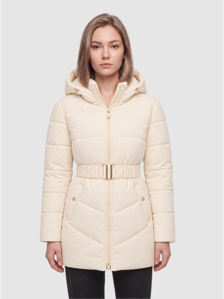 Kispo Guess Mulher New Imma Logo Midi Puffer
