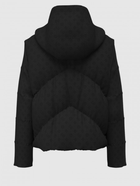 Kispo Guess Mulher New Daisy Crop Logo Puffer