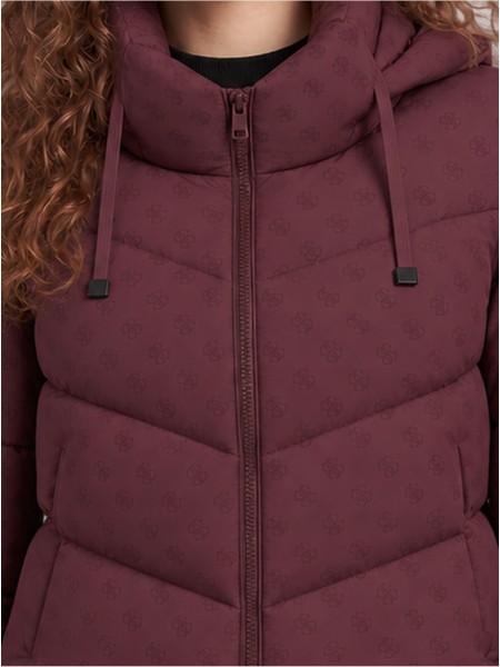 Kispo Guess Mulher New Daisy Crop Logo Puffer