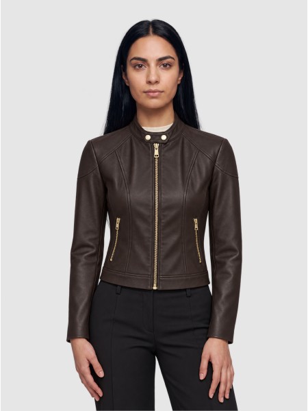Casaco Guess Mulher Marlene Caribou Pu Moto Jkt