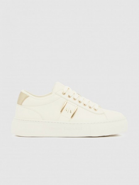 Sapatilha Armani Exchange Mulher Sneaker Kurt Mini-Tumbled Pu+Pu