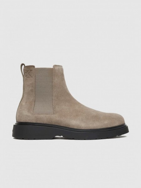 Botas Hombre Gris Pardo Calvin Klein