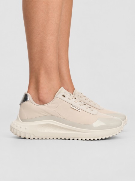 Sapatilha Calvin Klein Mulher Eva Runner Lace Up Mat Mix
