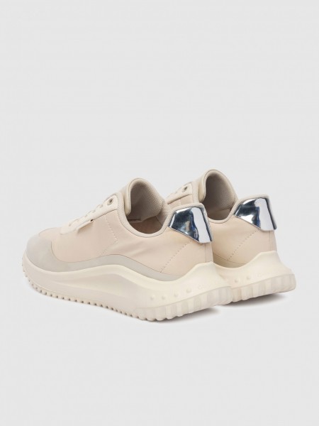 Sapatilha Calvin Klein Mulher Eva Runner Lace Up Mat Mix