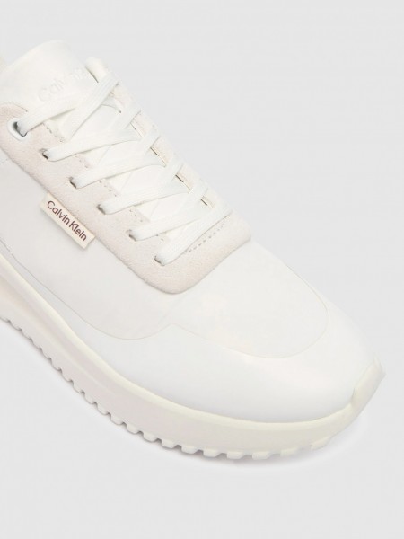 Sapatilha Calvin Klein Mulher Eva Runner Lace Up Mat Mix