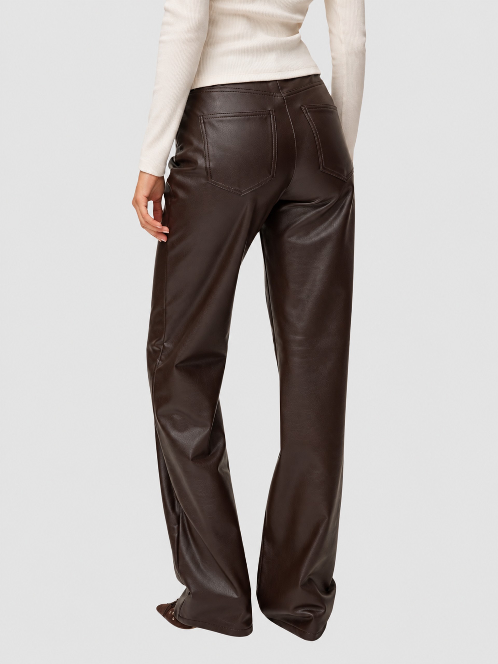 Pantalones Mujer Castaño Oscuro Vero Moda