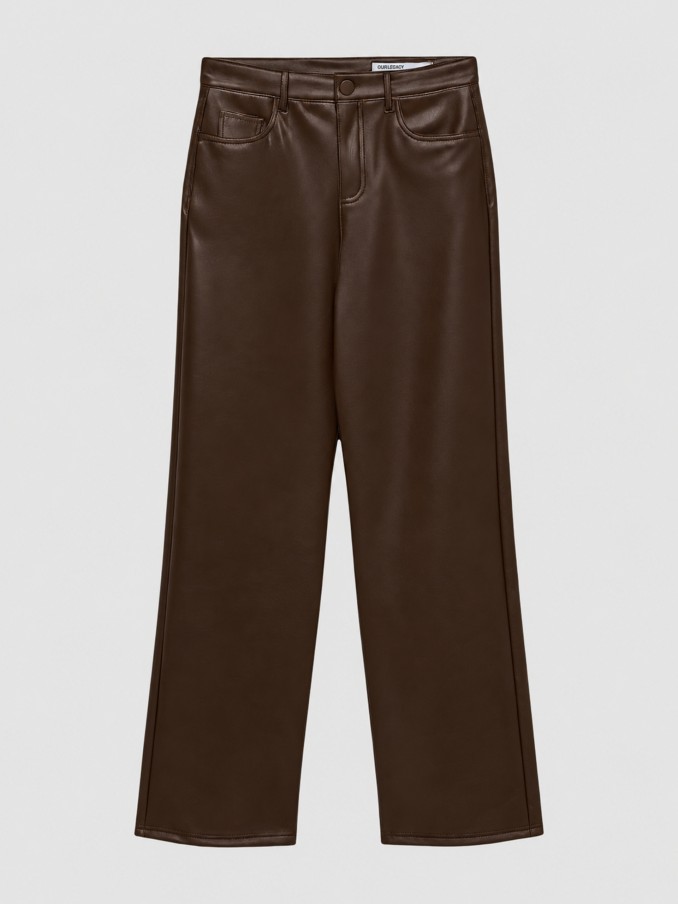 Pantalones Mujer Casta�o Oscuro Vero Moda