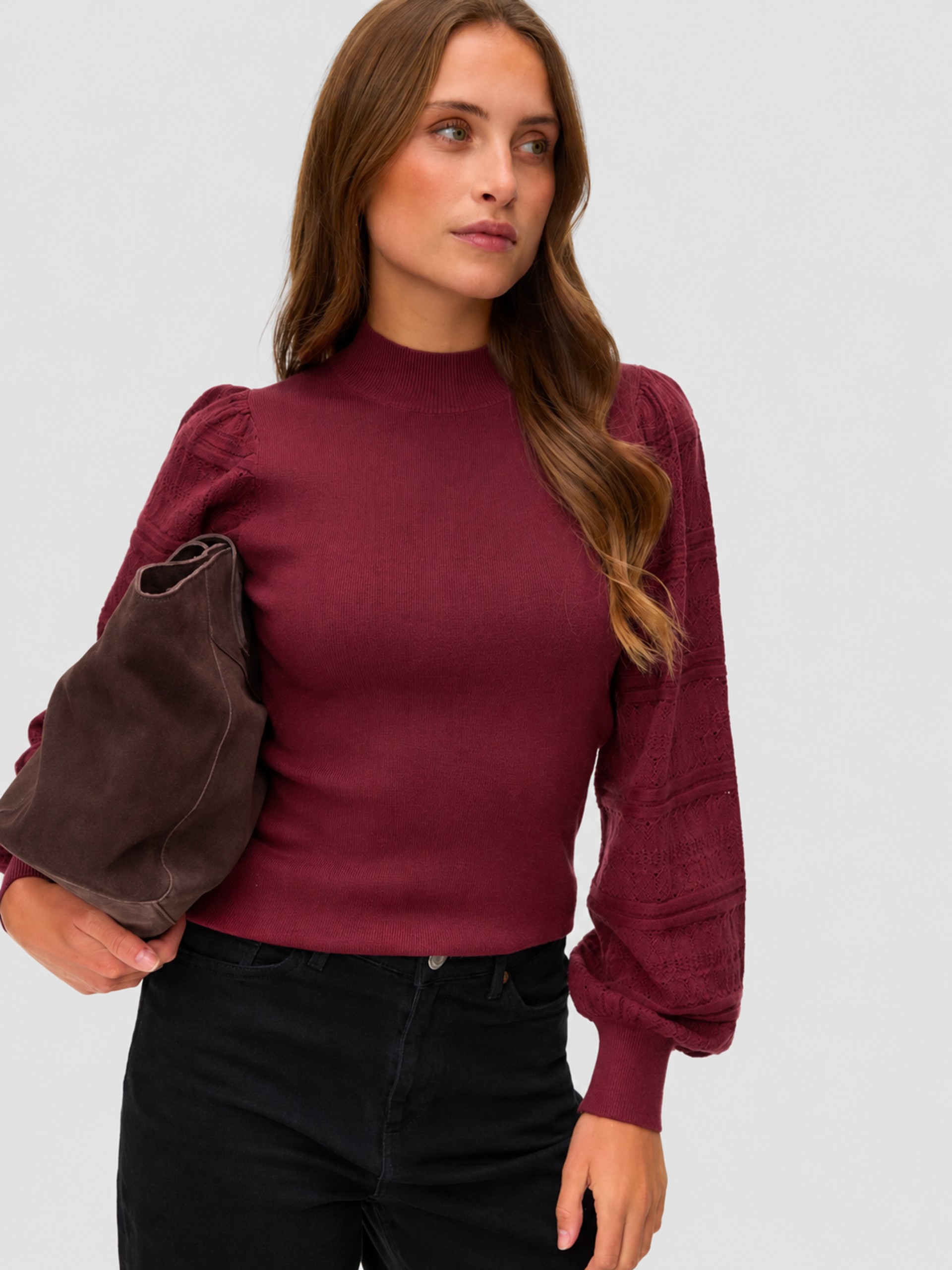 Camisón Mujer Burdeos Vero Moda