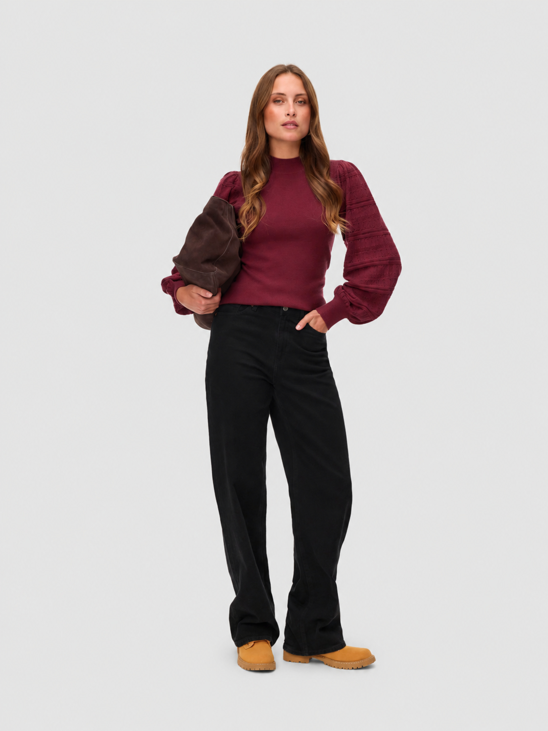 Camisón Mujer Burdeos Vero Moda